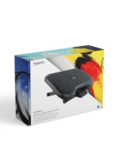 Tooq Reposapiés ajustable confort Negro