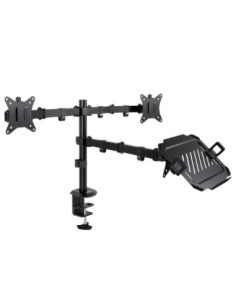Tooq DB1202TN-B Soporte mesa 2 pantallas+ portatil