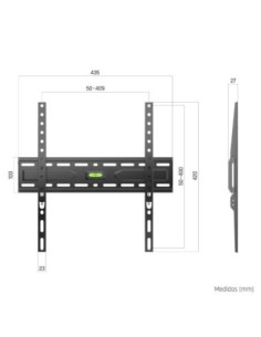 iggual SPTV11-L Soporte TV pared Fijo 21"-75" 45kg 2