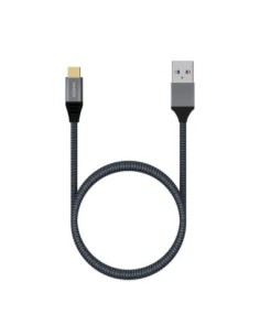 Aisens Cable USB 3'1 Gen2 Alu 3A CM-AM Gris 2'0M 2