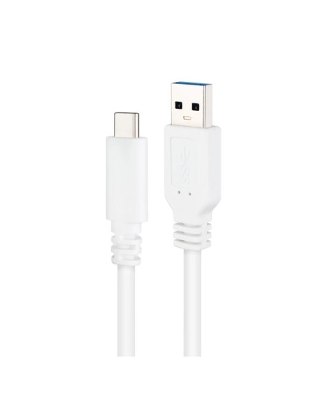 Nanocable Cable USB 3'1 Gen2 USB-C/A 0'5 M Blanco