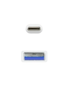 Nanocable Cable USB 3'1 Gen2 USB-C/A 0'5 M Blanco 2