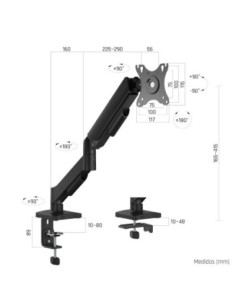 iggual SPMP01-A Soporte pinza 1 monitor 17-32" pro 2