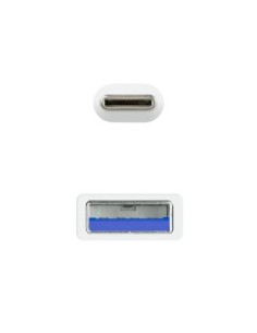 Nanocable Cable USB 3'1 Gen2 USB-C/A 1 M Blanco 2