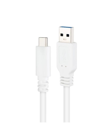 Nanocable Cable USB 3'1 Gen2 USB-C/A 2 M Blanco