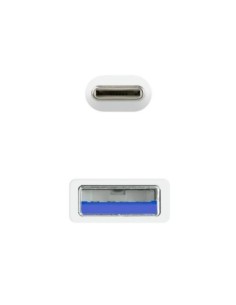 Nanocable Cable USB 3'1 Gen2 USB-C/A 2 M Blanco 2