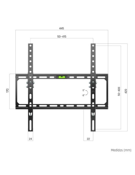 iggual SPTV15-L Soporte TV pared Incl 21"-75" 45kg