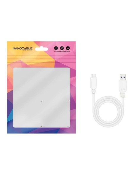 Nanocable Cable USB 3'1 Gen2 USB-C/A 2 M Blanco