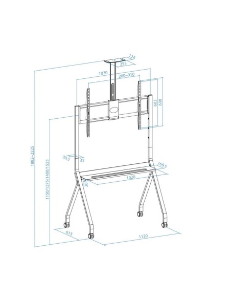 Tooq FS20208M-B Soporte suelo iSTAR 55"-100"