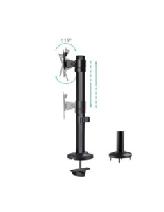 Tooq DB1131TN-B Soporte mesa 17-32" Negro 2