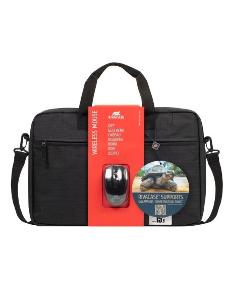 RIVACASE 8038 Bundle maletín 15.6" + ratón inal.