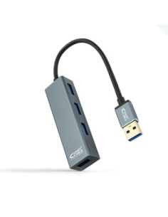 Nanocable Hub USB 30 4 x USB 30 10cm Gris