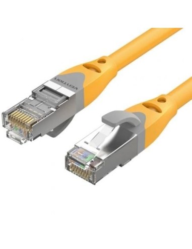 Cable de Red RJ45 SFTP Vention IBHYH Cat.6a/ 2m/ Naranja