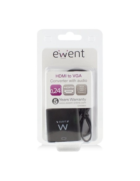 EWENT EW9864 Adaptador Hdmi/Vga con Audio