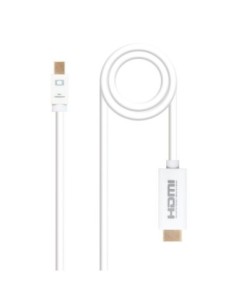 Nanocable Cable Conversor Mini DP/ HDMI 2 M Blanco