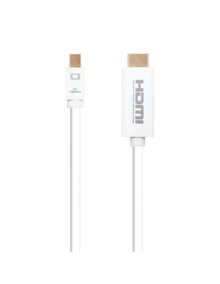 Nanocable Cable Conversor Mini DP/ HDMI 2 M Blanco