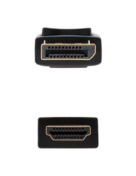 Nanocable Cable Conversor DP a HDMI 2 M Negro