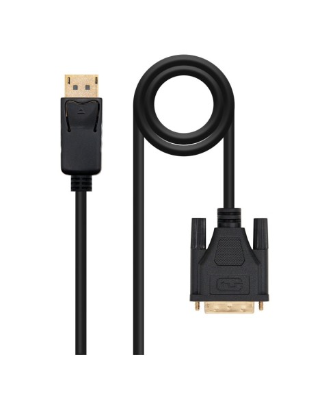 Nanocable Cable Conversor DP a DVI  2 M Negro