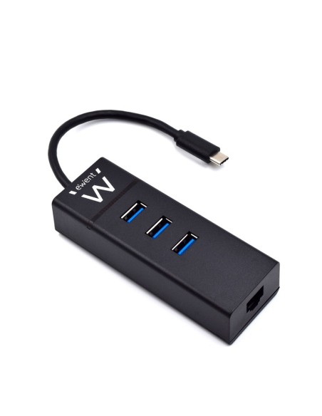 EWENT EW1141 Hub Tipo-C 3PtsUSB 31+1pto GIGABIT