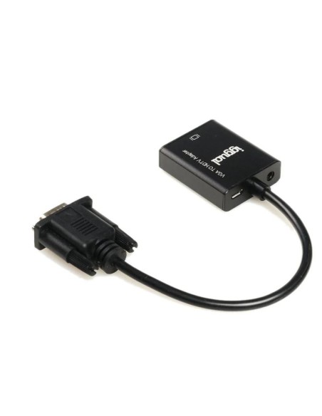 iggual Adaptador VGA a HDMI + audio + microUSB