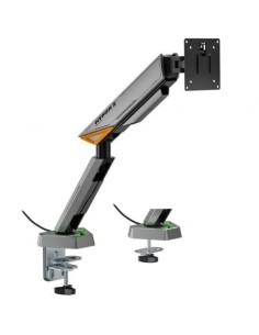 Soporte de Mesa Gaming para Monitor Aisens DT49TSRRGB-347/ Giratorio/ Inclinable/ hasta 16kg/ con Iluminación RGB