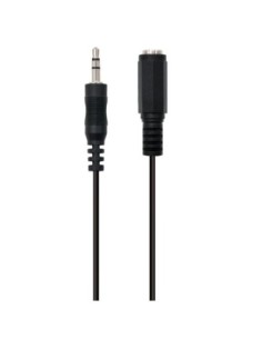 Ewent Cable Audio Estereo 3.5mm/M y 3.5mm/H - 2mt