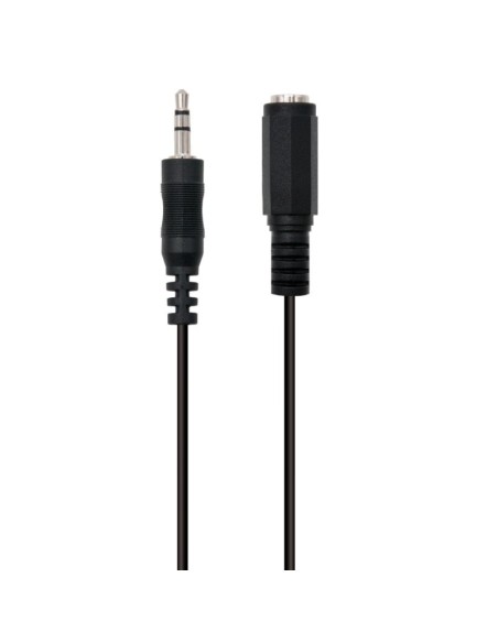 Ewent Cable Audio Estereo 3.5mm/M y 3.5mm/H - 2mt
