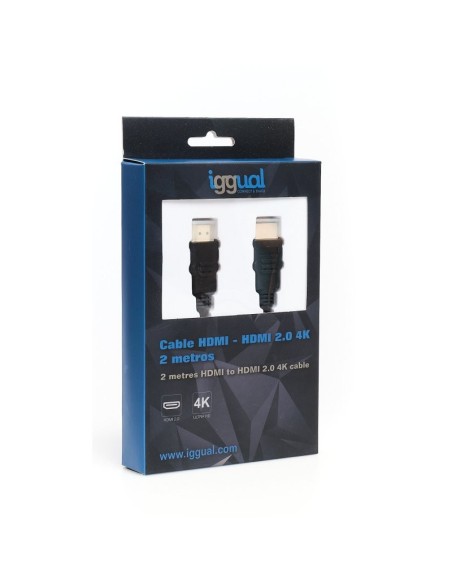 iggual Cable HDMI - HDMI 2.0 4K@60Hz 2 metros
