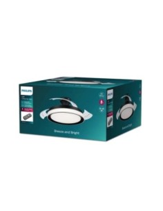 PHILIPS Ventilador techo Luz Bliss DC 28w Negro