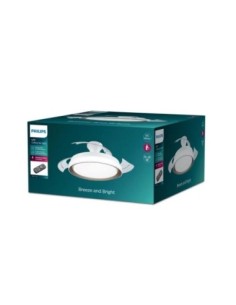 PHILIPS Ventilador techo Luz Bliss DC 28w Gold