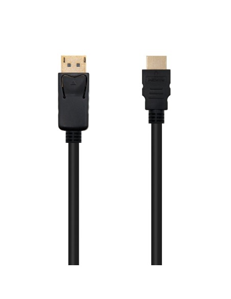 Nanocable Cable Conversor DP a HDMI 0.5 M Negro