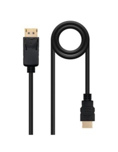 Nanocable Cable Conversor DP a HDMI 1.5 M Negro
