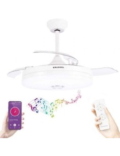 Ventilador de Techo Grunkel SKYWIND-42BT2/ 30W/ 3 Aspas 106cm/ 6 Velocidades