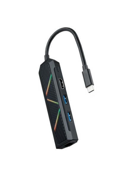 Nanocable Hub USB-C 5 en 1 USB-A+USB-C+HDMI+RJ45