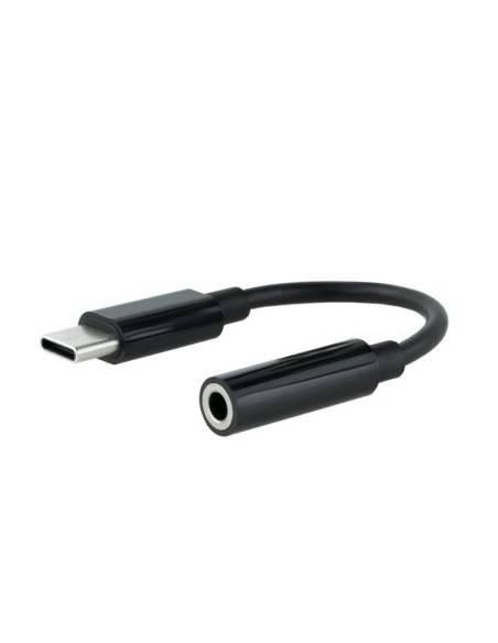 Nanocable Adaptador Audio USB-C/M a Jack/H. Negro