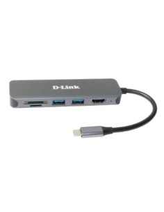 D-Link DUB-2327 6-in-1 USB-C Hub HDMI/CR/PD
