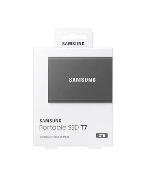 Samsung T7 SSD Externo 2TB NVMe USB 3'2  Gris