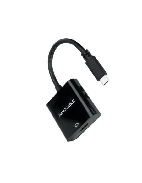 Nanocable Conversor USB-C/M a HDMI/H Negro 15cm