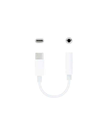 Nanocable Adaptador Audio USB-C-M a Jack-H. Blanco