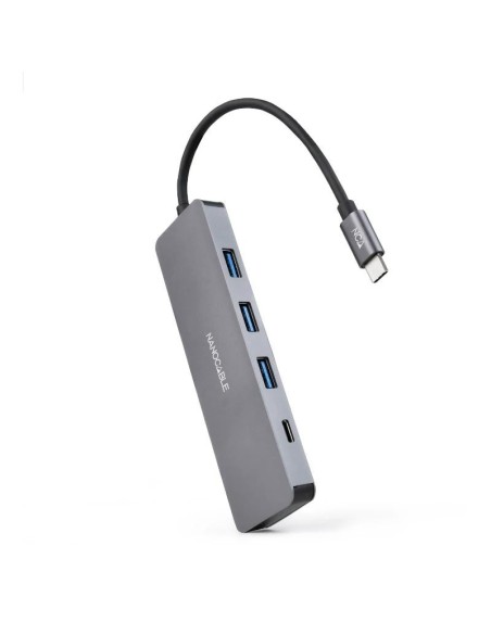 Nanocable HUB USB-C a 3xUSB 30/H+1xUSB-C/H