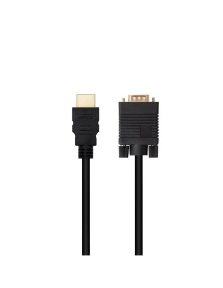 Nanocable Conversor HDMI a VGA M-M. 1.8 m Negro