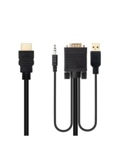 Nanocable Conversor HDMI a VGA-Jack-UBS. 1.8 m 2