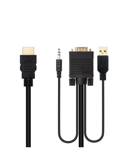 Nanocable Conversor HDMI a VGA-Jack-UBS. 1.8 m