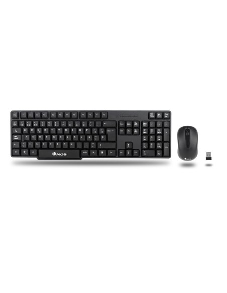 NGS EUPHORIAKIT TECL + RATON WIRELESS 2,4GHZ NEGRO