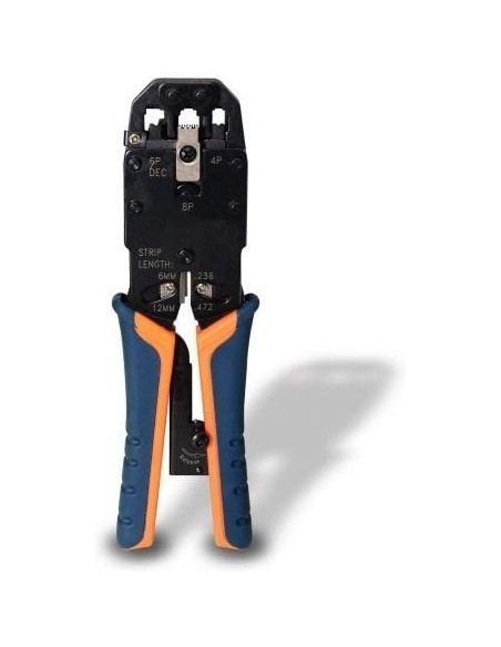 Crimpadora Metálica de Carraca Aisens A142-0311 para RJ10-RJ11-RJ12-RJ45