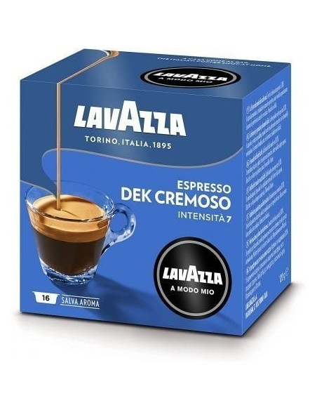 Cápsula Lavazza Cremosamente Dek para cafeteras A Modo Mio/ Caja 16