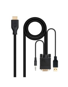 Nanocable Conversor VGA+Audio a HDMI M-M 1.8 m