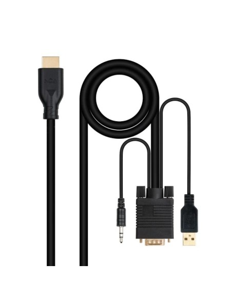 Nanocable Conversor VGA+Audio a HDMI M-M 1.8 m