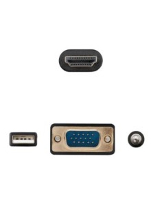Nanocable Conversor VGA+Audio a HDMI M-M 1.8 m 2