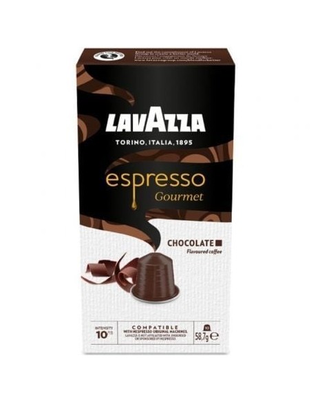 Cápsula Lavazza Espresso Gourmet Chocolate para cafeteras Nespresso/ Caja de 10